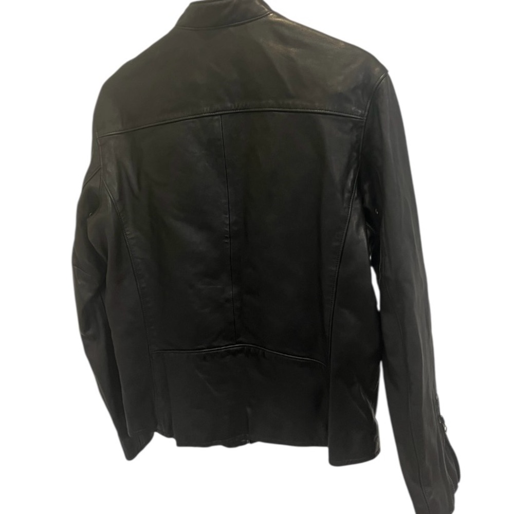 Polo Ralph Lauren Men's Black Leather The Brooklands Jacket. - Picture 3 of 5